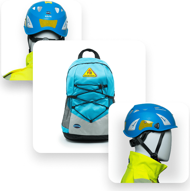 Linea accessori zaino casco storemisericordie