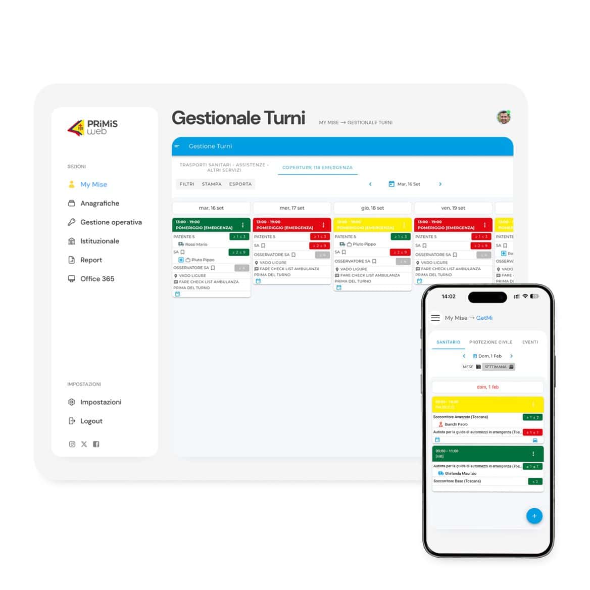 Gestionale Turni GetMi Misericordie Official Store